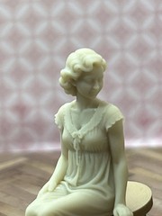 1:24 Scale Dollhouse Figure “Evening Beauty Ritual” 1950s Inspired by Marx