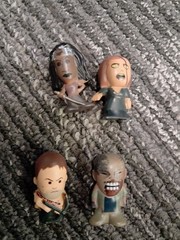 4x Walking Dead Chibis: Michonne, Daryl, 1.25″ Mini Action Figure Bulls I Toy