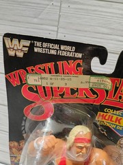 Hulk Hogan Red Shirt Black Card WWF LJN Super Rare Cracked Bubble