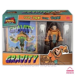 Hero Inside Action Figure & Bookcase Set GRAVITY Netflix Animation Korean Toy
