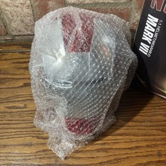 Iron Man Mark VII Headgear 1:1 Helmet LED Eyes Silver CG7248 Wearable New in Box