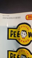 Pee Wee Herman Pee Wee Playhouse 1988 Matchbox Scooter Decals Vintage NOS