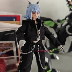 1/12 Scale Female Black Functional Clothing Set Model Fit 6” Action Figure Body