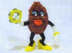 California Raisins, Red, Green & Yellow Shoes, Set of 3 Dancers, 2 1/2″ Tall