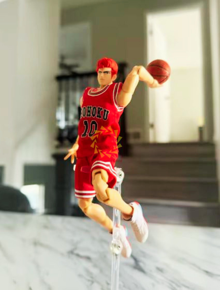 Slam Dunk Sakuragi Hanamichi 22cm Action Figure Movable GT TOYS Collectible Mode