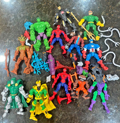HUGE LOT Marvel Super Hero Mashers -Spiderman, Doc Ock, Groot, Hulk, Loki + more