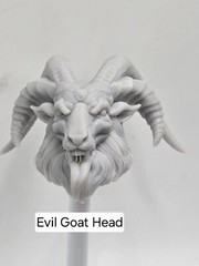 3d Printed EVIL GOAT 1.0 Headsculpt For Mythic Legions 1/12 figure
