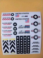 Gi Joe 1988 Rolling Thunder New Sticker Sheet, Custom, Peel & Stick, New!