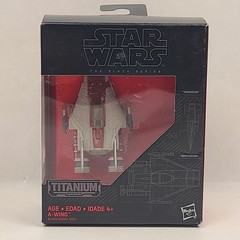 Star Wars Black Series Titanium A-Wing Vehicle 3″ Figure 20 Hasbro 2015 New