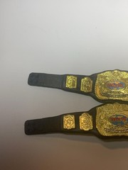 WWE Mattel WWF Classic World Tag Team Champions 2 Title Belt Lot For Figures