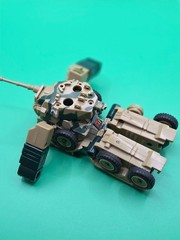 Vintage 1983 Bandai Machine Robo Gobots Tank Robo Loose Missing Front Tire
