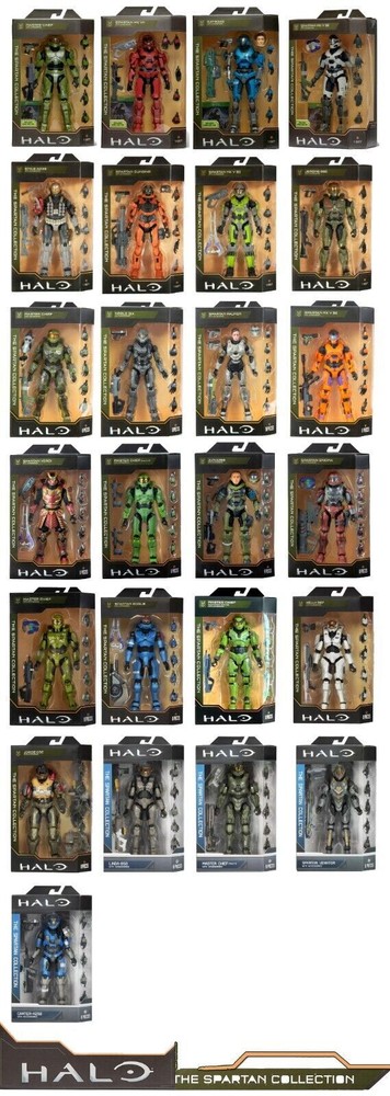 Halo Spartan Collection Figures 6.5 Series MK VII MK V B KAT-B320 Master Chief