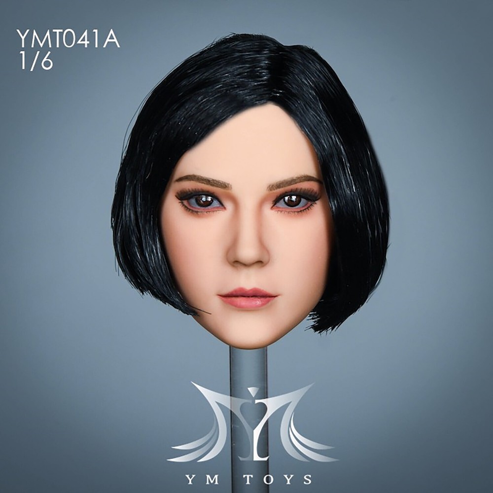YMTOYS 1/6 YMT041 Ling Cool Girl Head Carved Model Toys