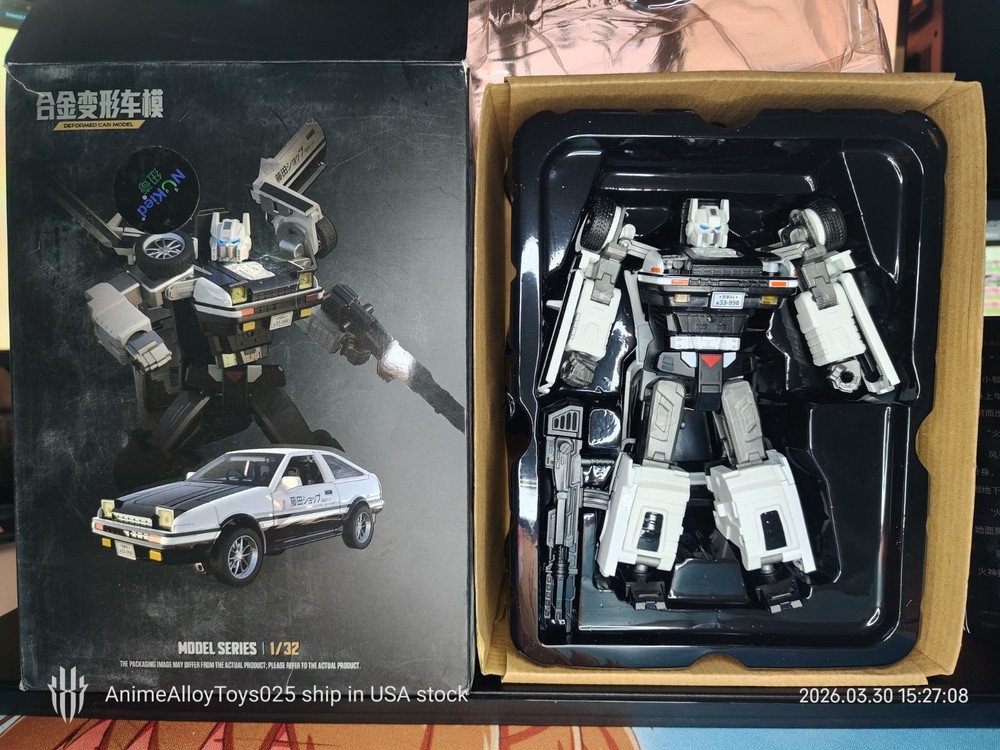 H20A 1/32 Scale AE86 Deformer alloy transforming robot car USAship