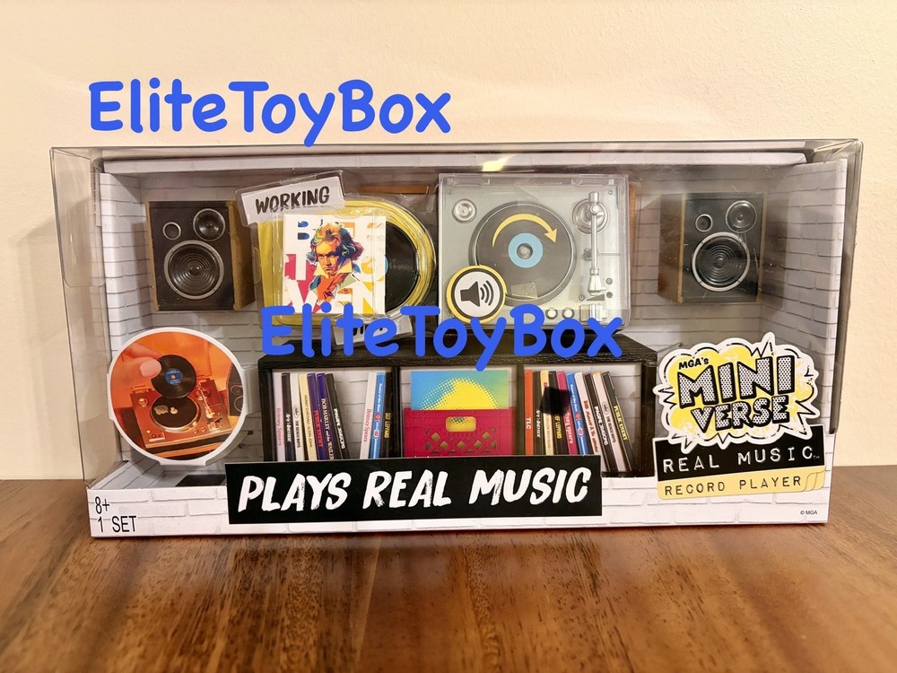 MGA’s Miniverse Real Vinyl Music Record Player NEW SHIPS TODAY