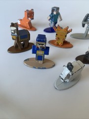 Minecraft Nano Metal Figures Jada Toys Metal Die Cast Mini figures Lot of 8