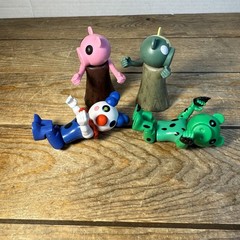 Lot Of 4 Roblox Action Figures Clown Piggy DinoPiggy 3.5″ Collectible Toys