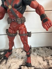Hasbro Marvel Deadpool 7.5” Action Figure with Loose Rifle Red Black