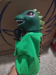 Vintage Rojus Komodo Dragon Lizard Punchosaurus Godzilla Boxing Punching Puppet
