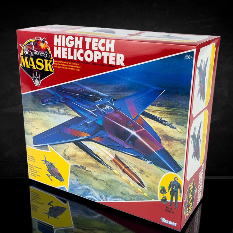 M.A.S.K. High Tech Helicopter Vehicle Loyal Subjects Action Figure Playset