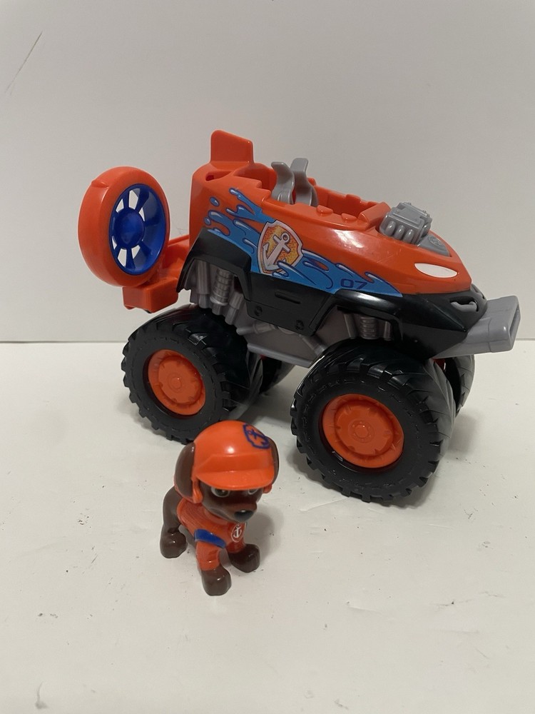 Paw Patrol: Rescue Wheels Zuma’s Hovercraft, Orange Monster Truck W/ Figure