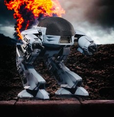 Hiya Toys RoboCop ED-209 Exquisite Mini 1:18 Figure w/ Sound