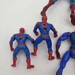 Spider-Man ’95, 02, 06 Lot Of 8 Hasbro Action Figures Plus Motorcycle VTG Spidey