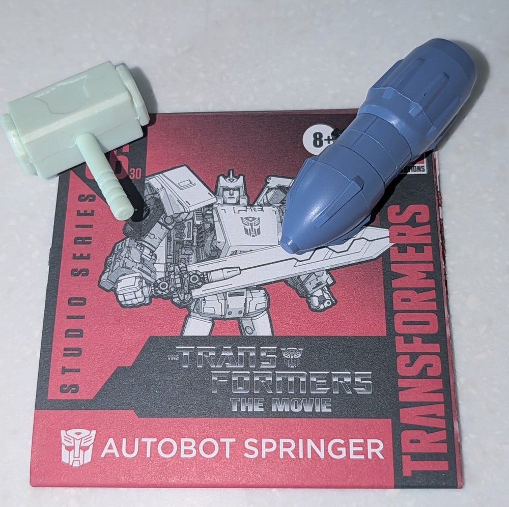 Transformers Studio Series 86 Springer Voyager Hammer Missile & Manual Lot