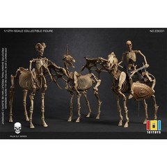 HIPLAY 101TOYS Skeleton Movable Horse Series Three Person Set 1/12 Action Figure