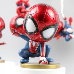 5pcs/set Anime Spider-Man Q Version Combat Form Action Figure PVC Model Toys Dol