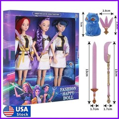 3PCS Gift Cosplay Kpop Demon Hunters Action Figures Mira Rumi Zoey Doll Toy JQ
