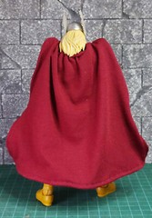 Handmade 1/12 red wired cape for tho 6″ Comics 80 ML Action Figure (No Figure)