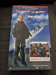 Talking Presidents Presents George W Bush Top Gun 12″ Action Figure – NIB