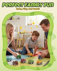 Dinosaur Toy Pull Back Cars, 8 Pack Dino Toys for Kids Ages 3 and Up