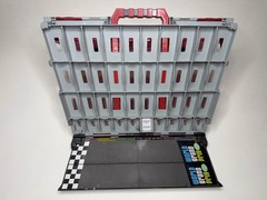 Disney Pixar Cars 2 Fan Stands Play N Display 40 Car Rolling Carry Case