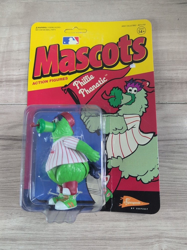 MLB Mascots Phillie Phanatic Super7 4 inch Action Figure New in Package