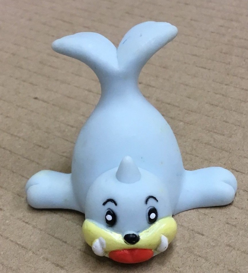 1997 Pokemon Finger Puppet Red Tongue Seel Figure Catch em All Nintendo Bandai