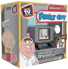 Tiny TV Classics Family Guy Real Working Mini Television Season 1 & 2 NEW NIB I5