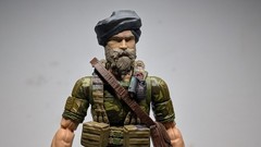 1:12 scale COD WARFARE SIKH HEAD Legends and GI JOE Classified Compatible