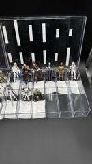 Star Wars Clone Wars 2008 Lot 21 Figures Loose w/ Accessories in Display Cases