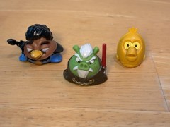 Angry Birds Star Wars Telepods Toy Lot, 53 Birds and Pig Figures Hasbro