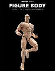 GWToys 1:12 G001 Super Strong Muscular 6″ Action Figure Body Male Flexible Doll