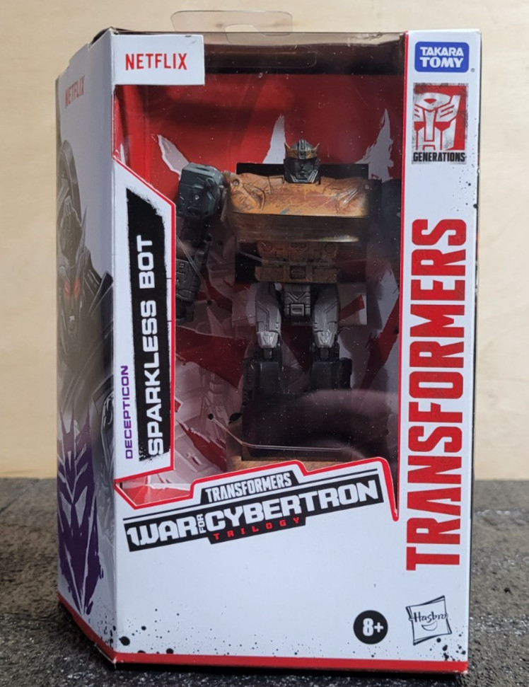 Transformers War for Cybertron Netflix Sparkless Bot deluxe-scale figure