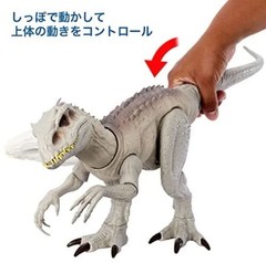Mattel Jurassic World Super Action Light Up Indominus Rex Dinosaur Figure