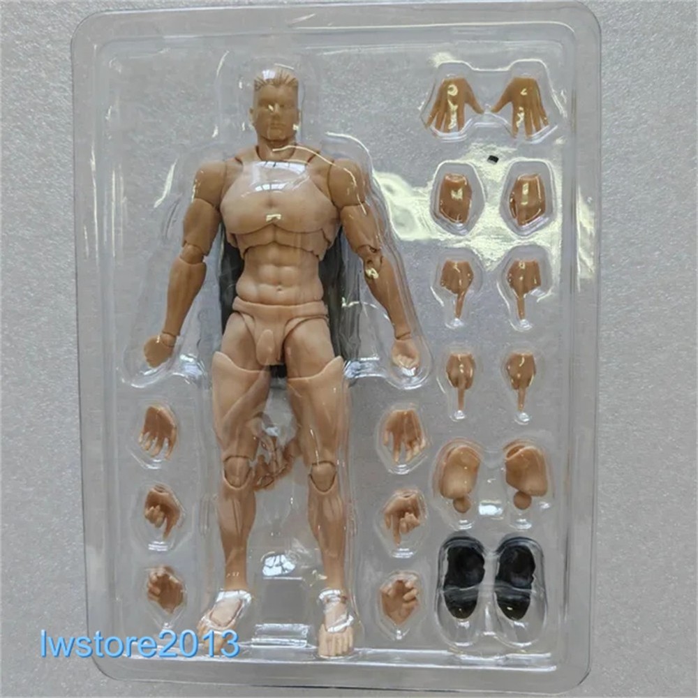 US Romankey X COWL 1/12 Pale Flexible Jointed 6″ Male Action Figure Head Body