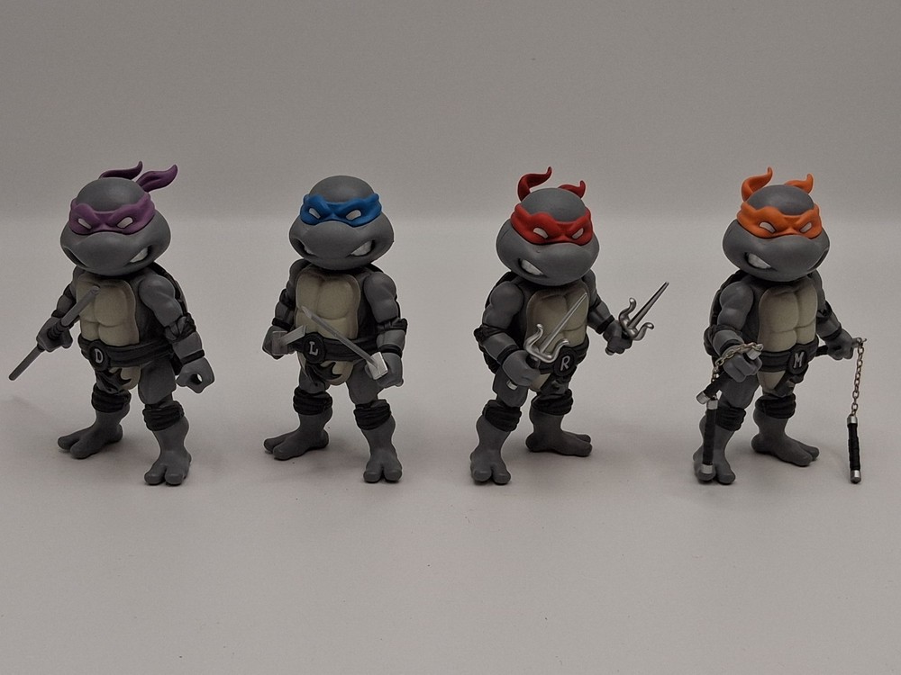 NECA TMNT Herocross “TMNT 4 pack” Gray Edition 2016 – loose, complete