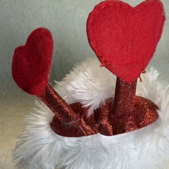 Dan Dee Puppy Dog White Red Hearts Animated & Sings You’re The One That I Want
