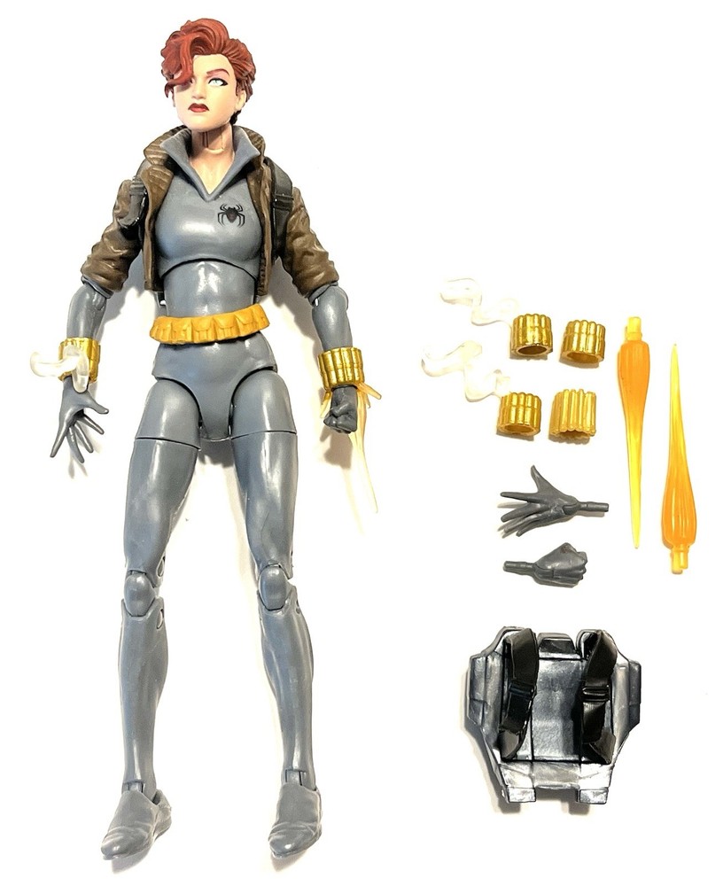 Marvel Legends Series Walmart Exclusive Black Widow Grey Suit Action Figure 6”