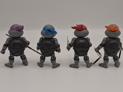 NECA TMNT Herocross “TMNT 4 pack” Gray Edition 2016 – loose, complete