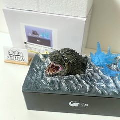 Godzilla -1.0 Box Tissue Case Figure Minus One Sea Ver. Japan 200x130x200mm NEW